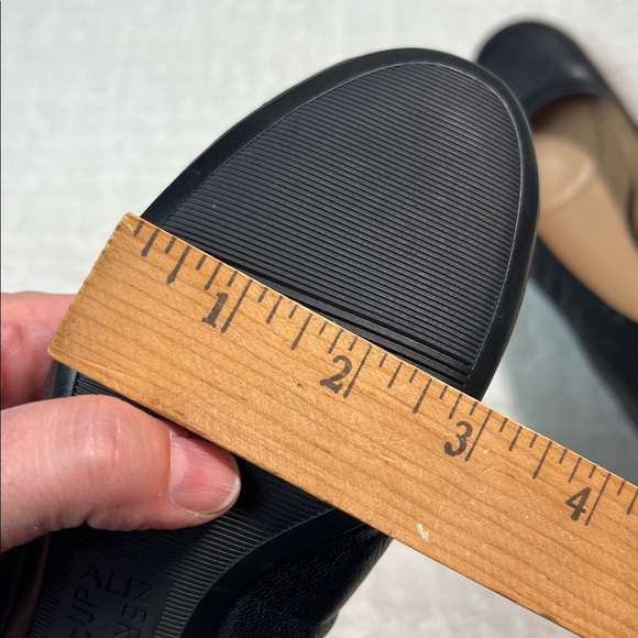 New! Naturalizer Adeline black leather block heel pumps 5 - Picture 7 of 8